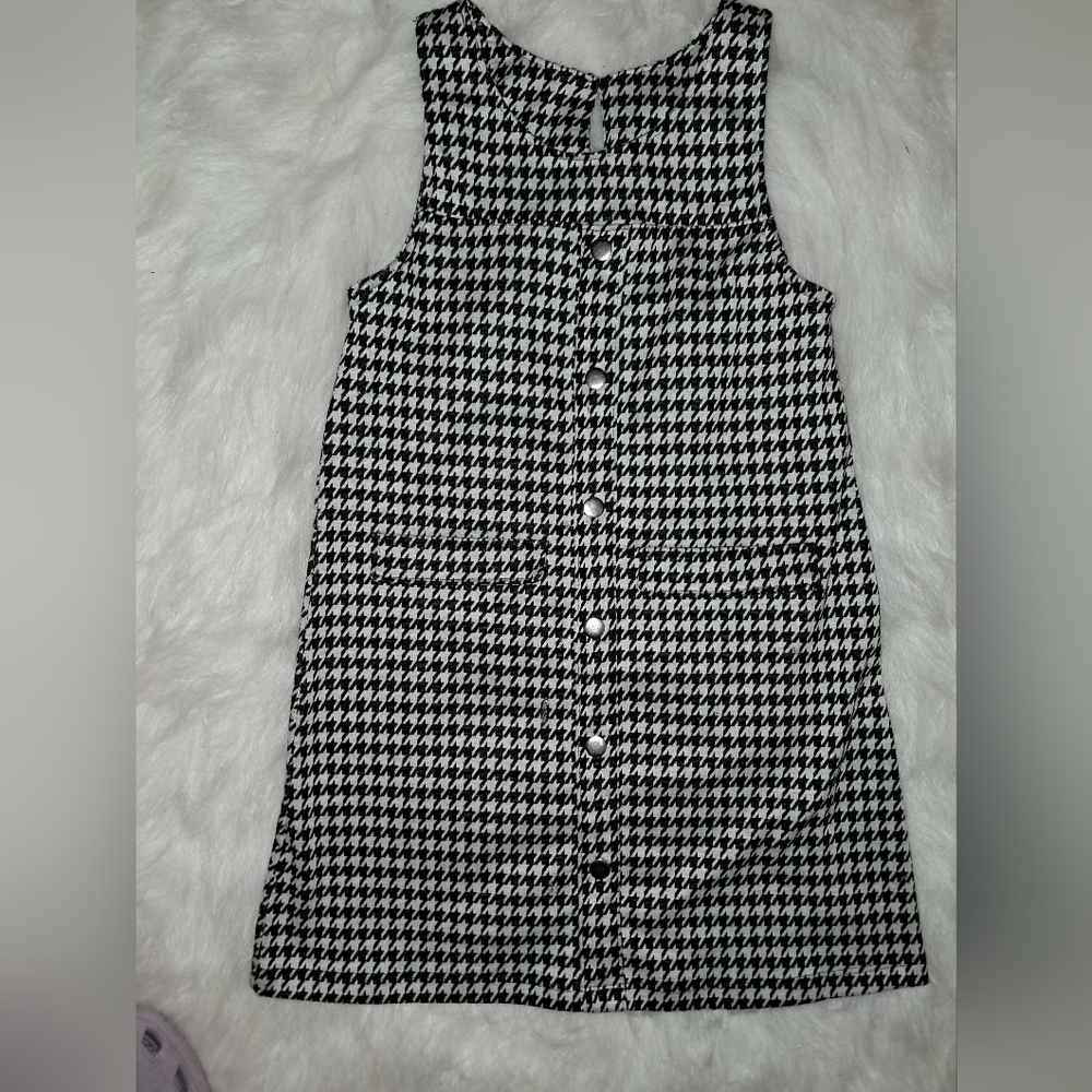 Nicole Miller Houndstooth Jumper Dress